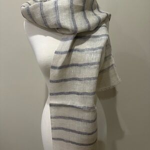 Striped Linen Scarf